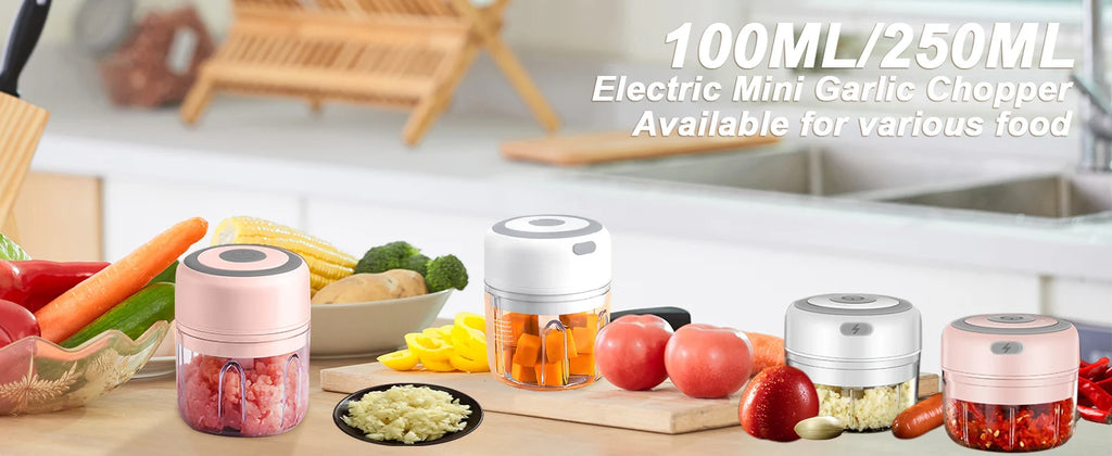 Mini Electric Garlic Chopper 2 Choice Selection