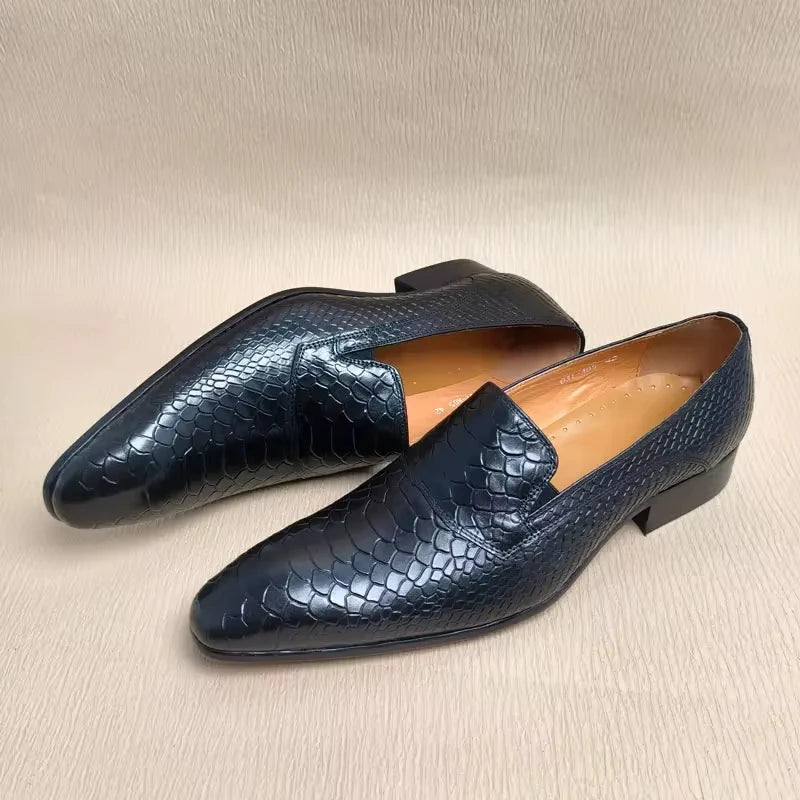 Classic Loafers Genuine Cowhide Leather Casua