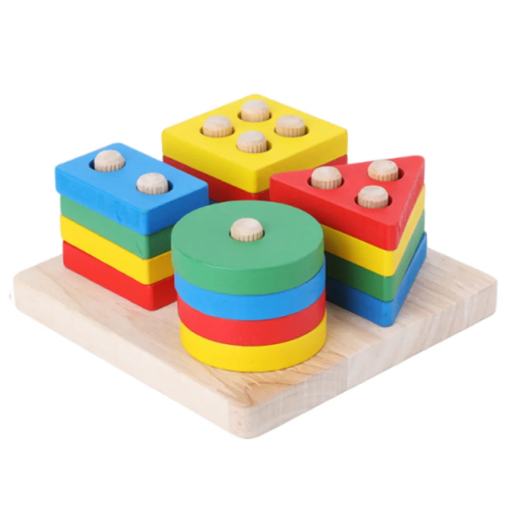 Colorful Wooden Recognition Color Play & Learn