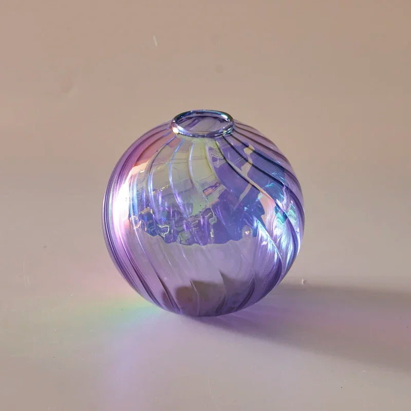Iridescent Ball Vases ation