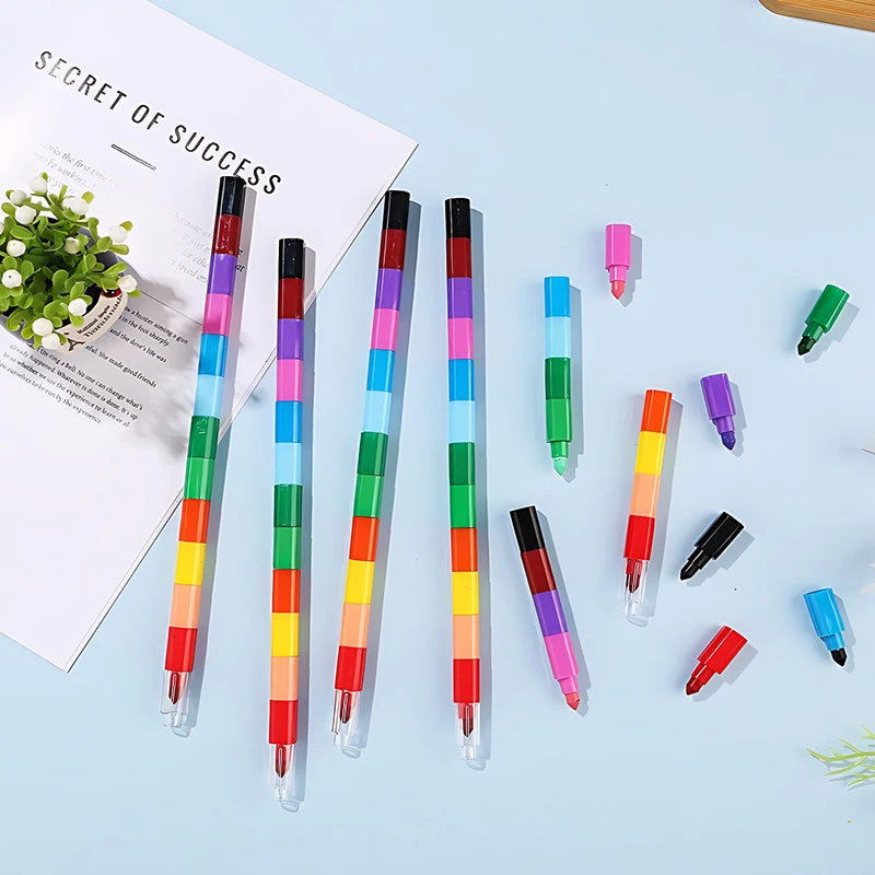 Crayon 12Color Stackable Crayons Play & Learn G