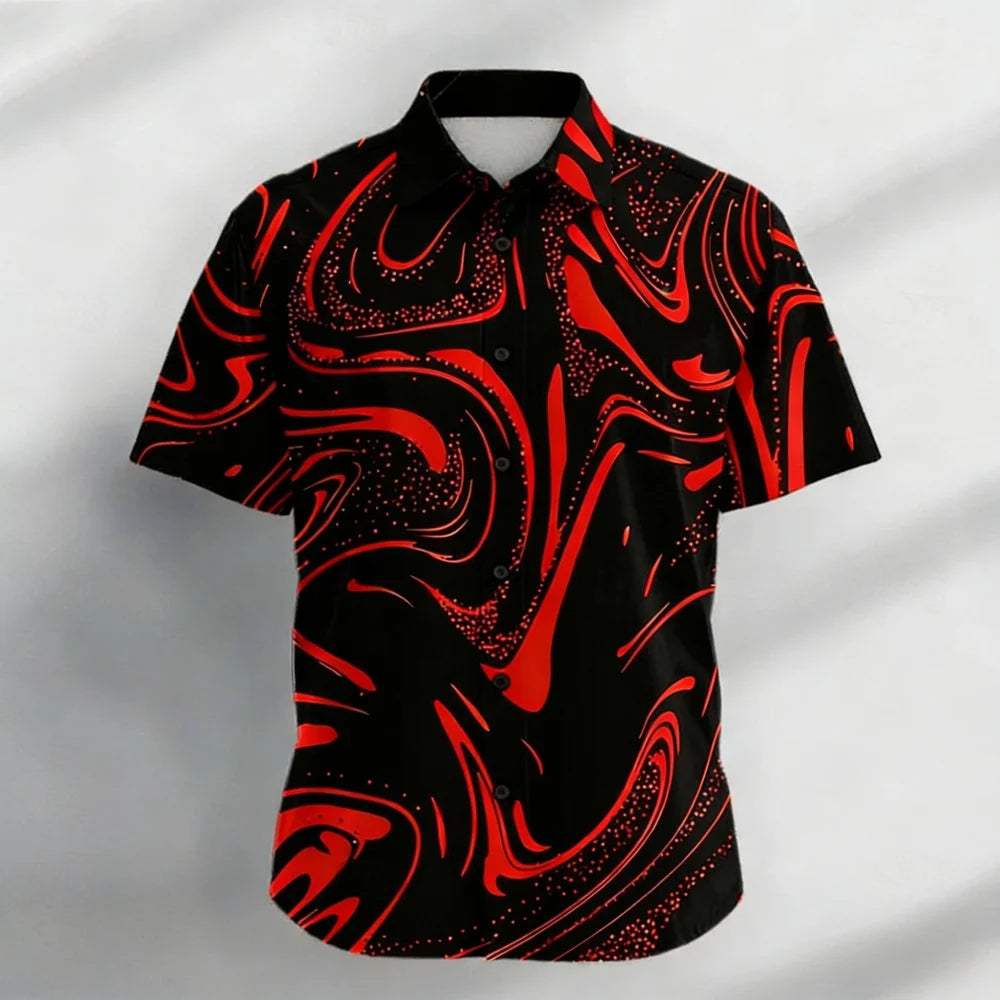 Mens Printed Shirt Shirt
