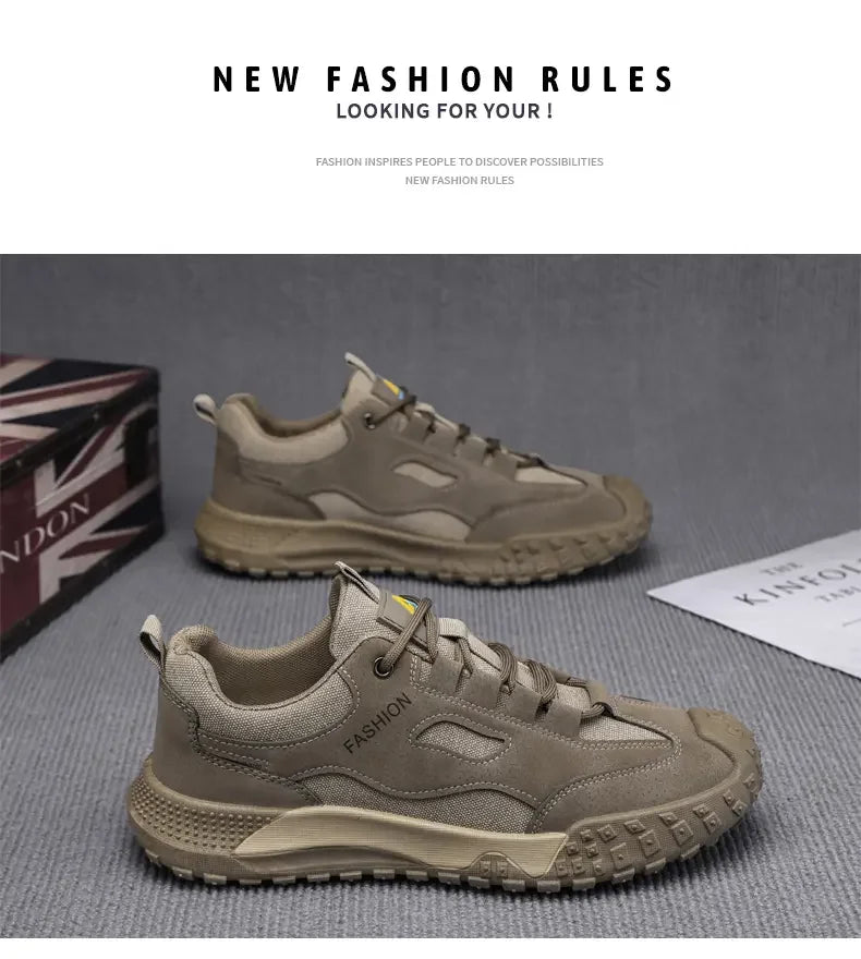 Sneakers High Quality Thick Soled Work Strap
