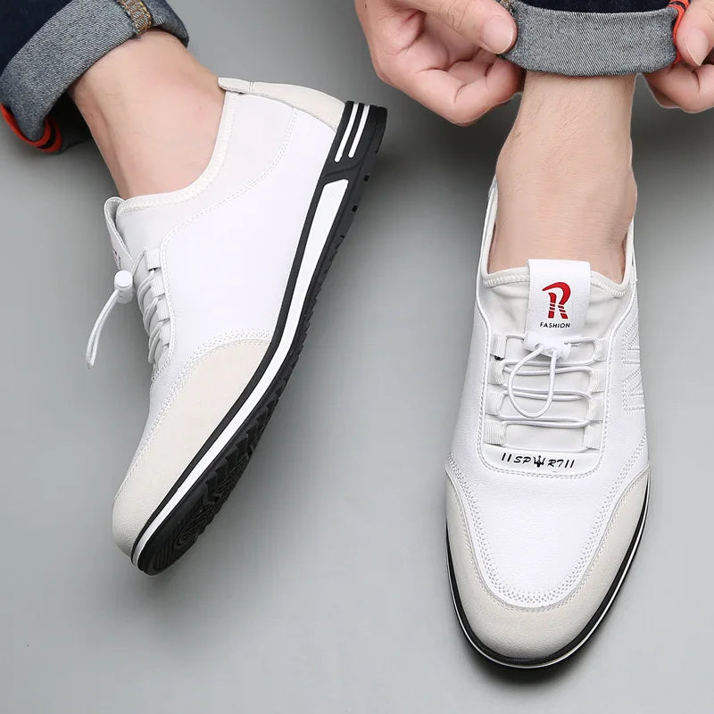 Fashion Genuine Leather Loafers Breathable Au